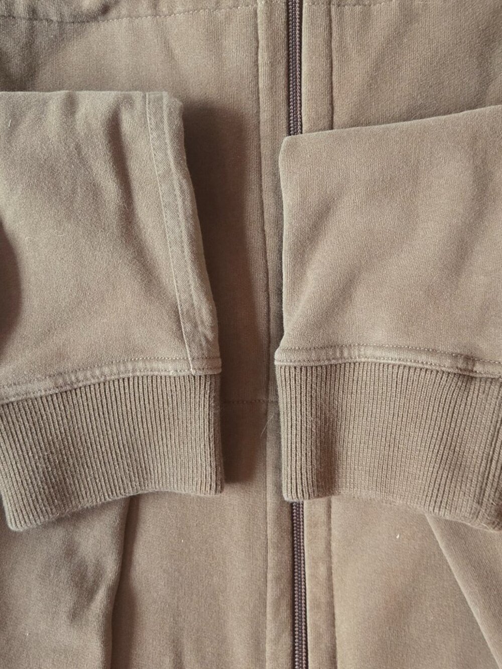BOSS Hugo Boss Cotton Full Zip Brown Sweater/Sweatshirt XL - Picture 8 of 13